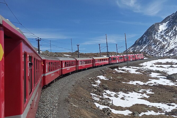 Bernina Red Train, Swiss Alps & St Moritz From Milan - Winter tip: snow makes it better, and weather makes or breaks it