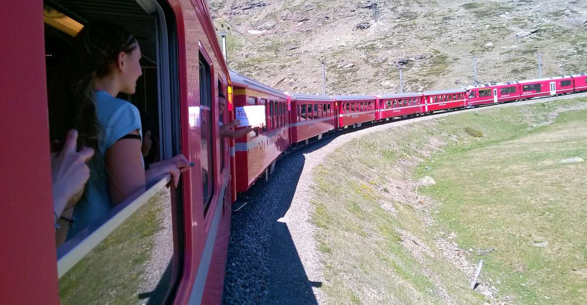 From Milan: Bernina Train, Swiss Alps & St. Moritz Day Trip - Maloja Pass and the pre-train Alps moments