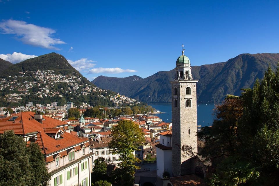 From Milan: Como, Bellagio, Lugano Day Tour & Lake Cruise - Como First: Piazza Volta, Piazza Cavour, and the Cathedral Area