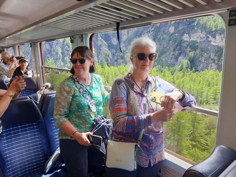 From Milan: Scenic Alps Day Trip with Bernina Train Ride - St. Moritz in 30–45 minutes: luxury resort vibes, fast photos, big peaks
