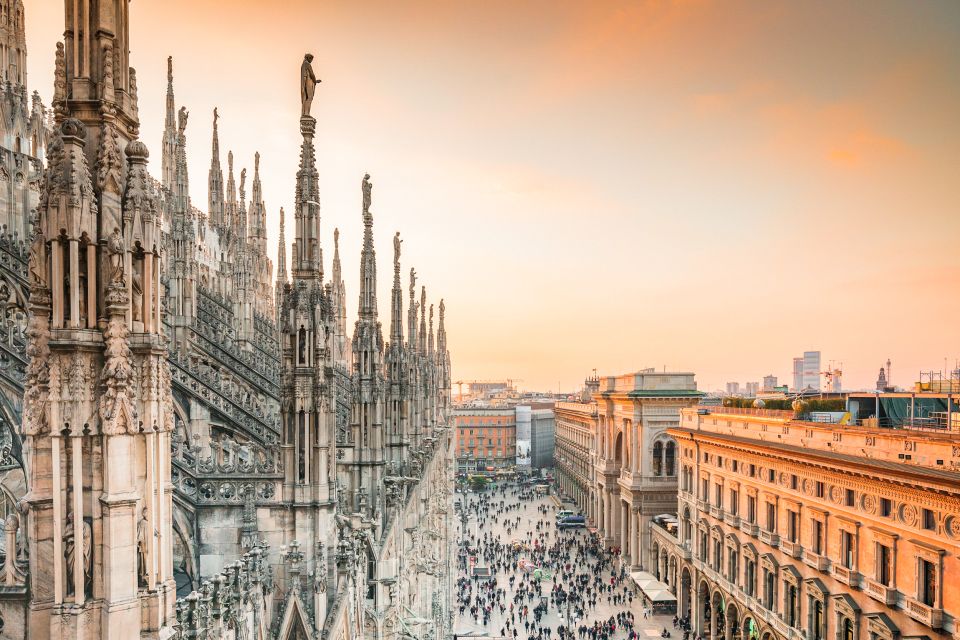 Milan: Cathedral and Duomo's Terraces Entrance Ticket - Climbing to the terraces: spires, marble, and the view to the Alps