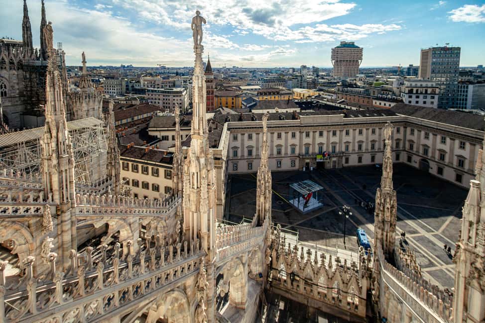 Milan Duomo Cathedral and Rooftop Terrace Guided Tour - Elevator to the Rooftop Terrace: The Best Views, With Real-World Expectations