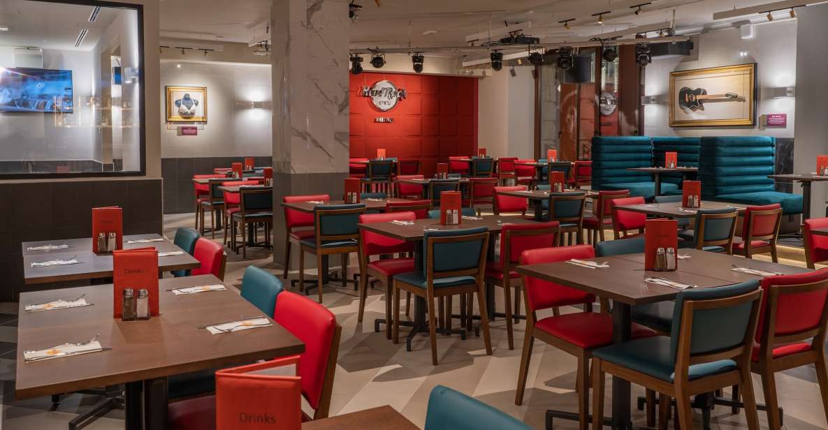 Milan: Hard Rock Cafe with Set Menu for Lunch or Dinner - How the set menu works: Gold, Diamond, and Platinum