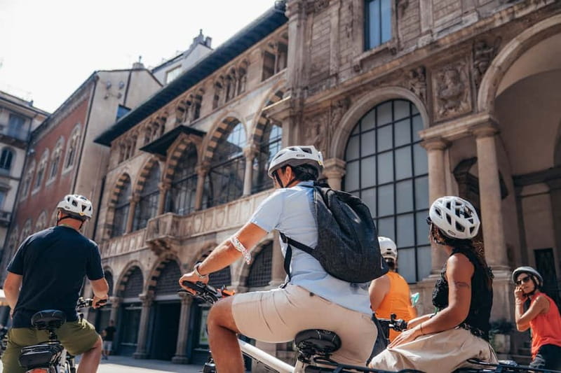 Milan: Highlights and Hidden Gems E-Bike Tour - Vittorio Emanuele Gallery: a classic Italian interior from street level