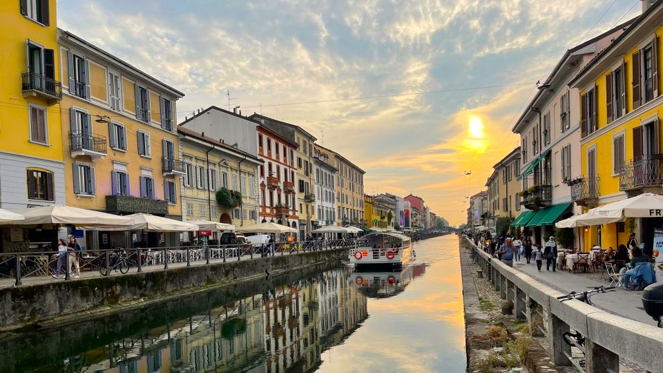 Milan: Navigli Canal Boat Cruise - On Board: The QR Audio Commentary System (No Spoken Guide in the Usual Sense)