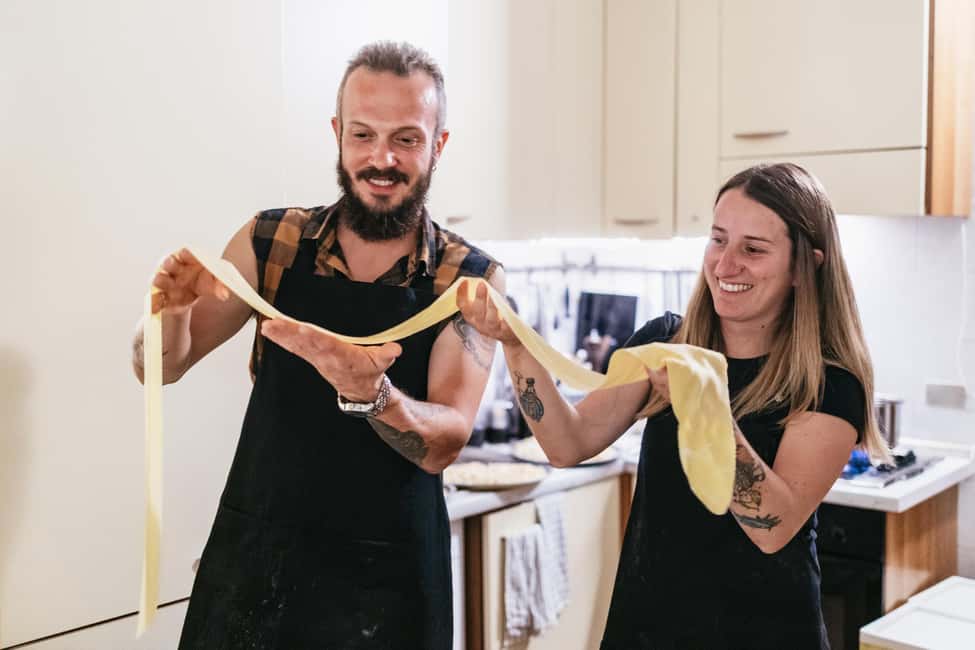 Milan: Pasta & Tiramisu Cooking Class with Premium Products - First tastings: olive oil and balsamic before you cook
