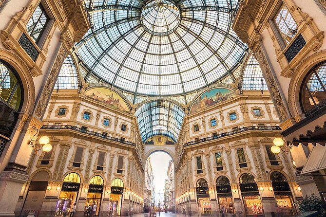 Milan: Private Tour - Duomo, Sforza Castle & Gelato Tasting - Galleria Vittorio Emanuele II: a shopping arcade that’s also architecture