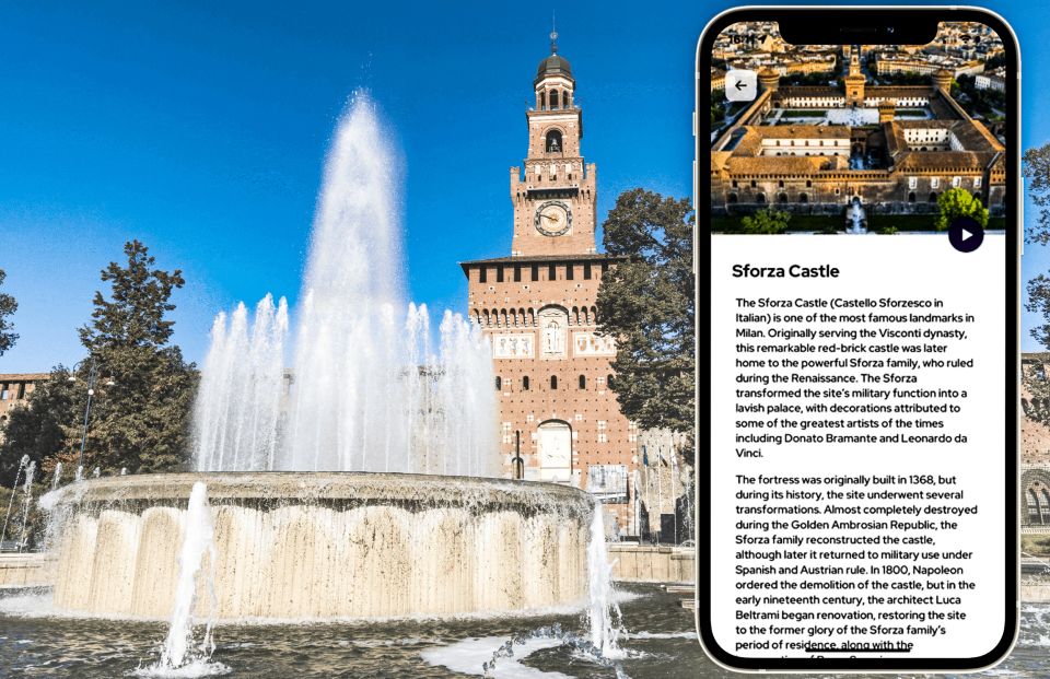 Milan: Sforza Castle Entry Ticket with Digital Audio Guide - Pick Up Your Reserved Entry Ticket at Piazza Castello