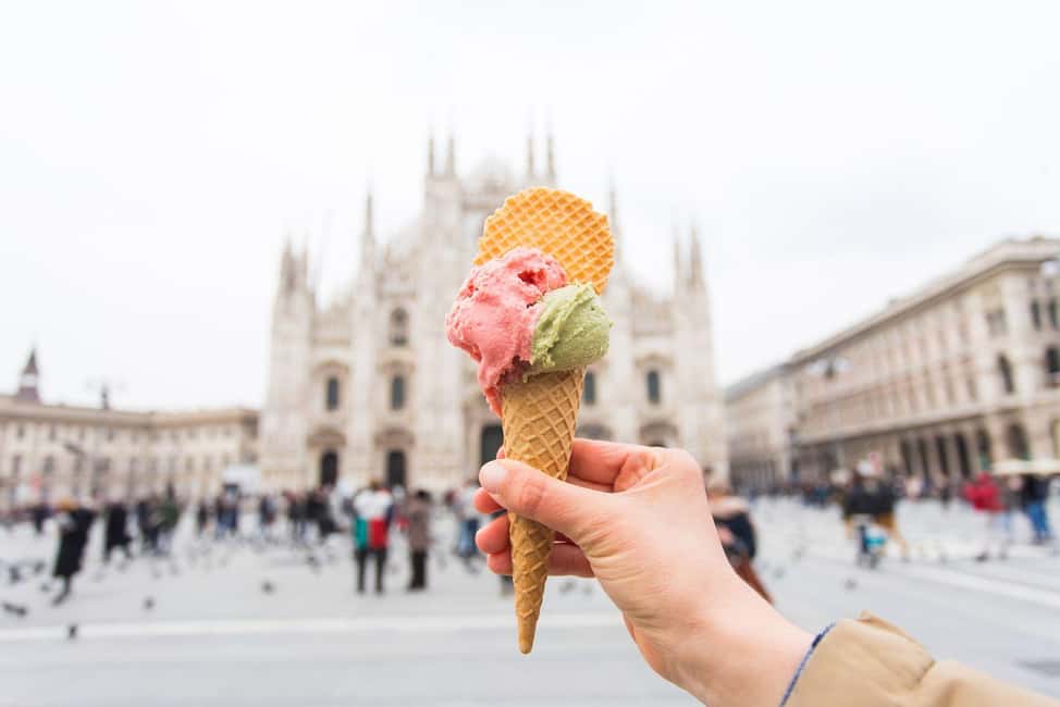 Milan Small Group: Duomo & Rooftop, Castle, Gelato Tasting - Rooftop details: 360° views and the weird, wonderful statues